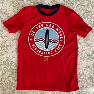 Gap boys red swim shirt rash guard sz M